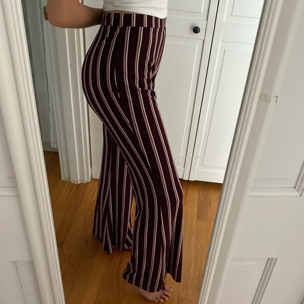 Patterned Flare Pants